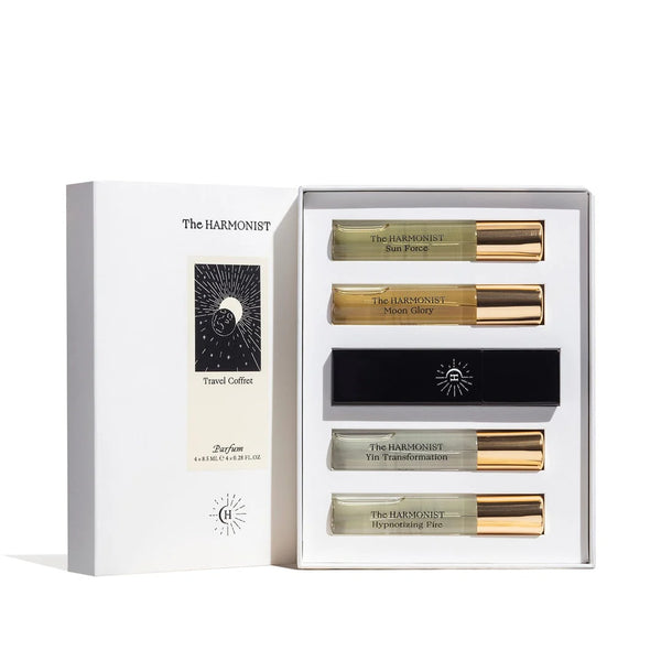 The Harmonist Travel Coffret 4x8.5ml - Sun Force / Moon Glory / Hypnotizing Fire / Yin Transformation - Travel Sprays
